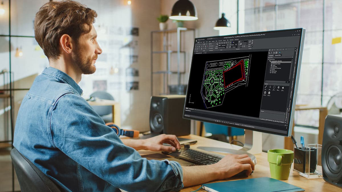 DraftSight CAD interface